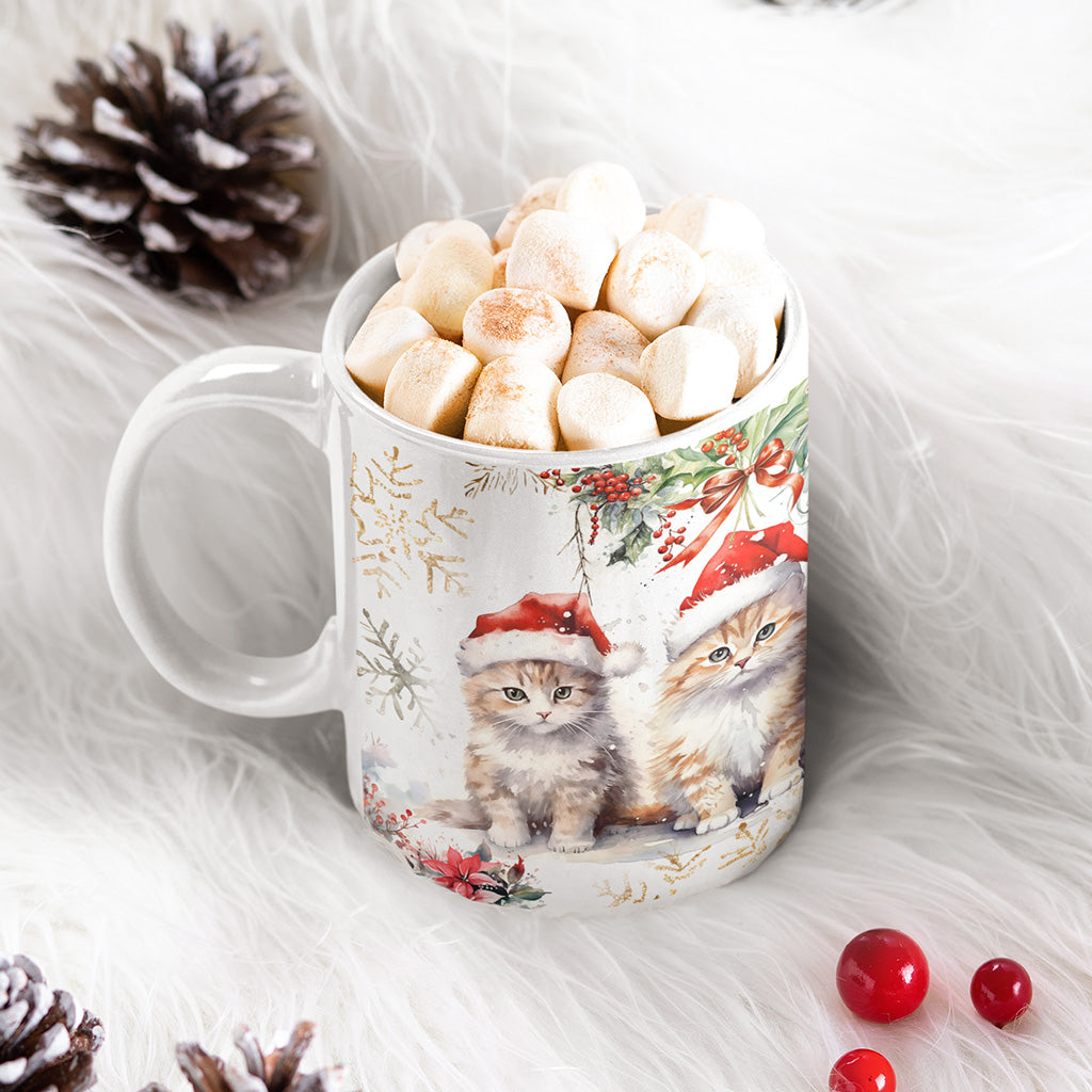 Cat Christmas Ceramic Mug