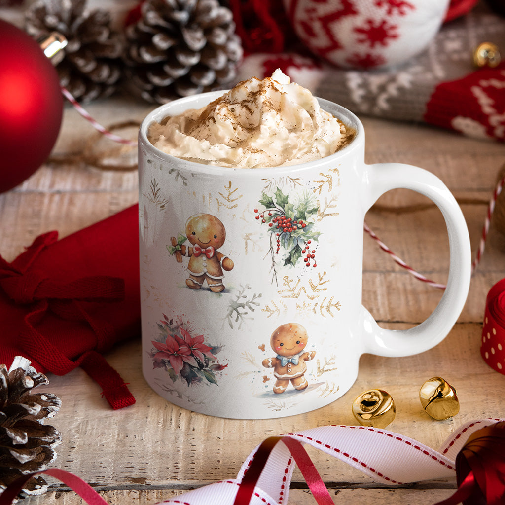 Ginger Bread Christmas Ceramic Mug