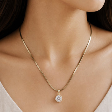 Celeste Solitaire Necklace