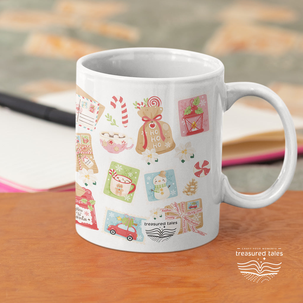 Christmas Stamp Ceramic Mug