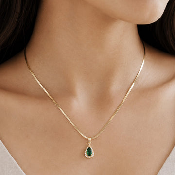 Emerald Dewdrop Necklace