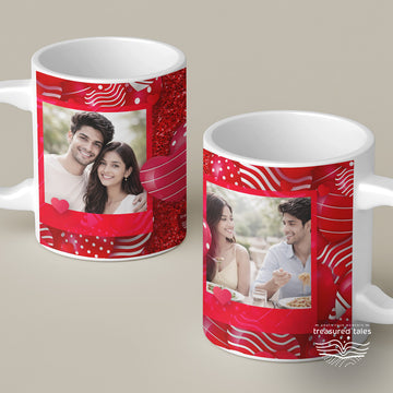 Love Valentines Day Ceramic Mug with Photos