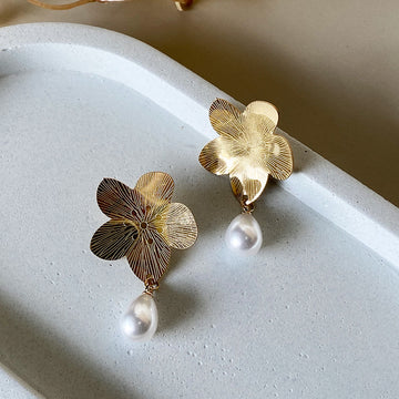 Blossom Pearl Drop Earrings