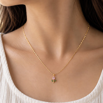 Blush Tulip Necklace