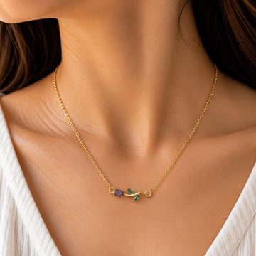 Purple Bloom Tulip Necklace