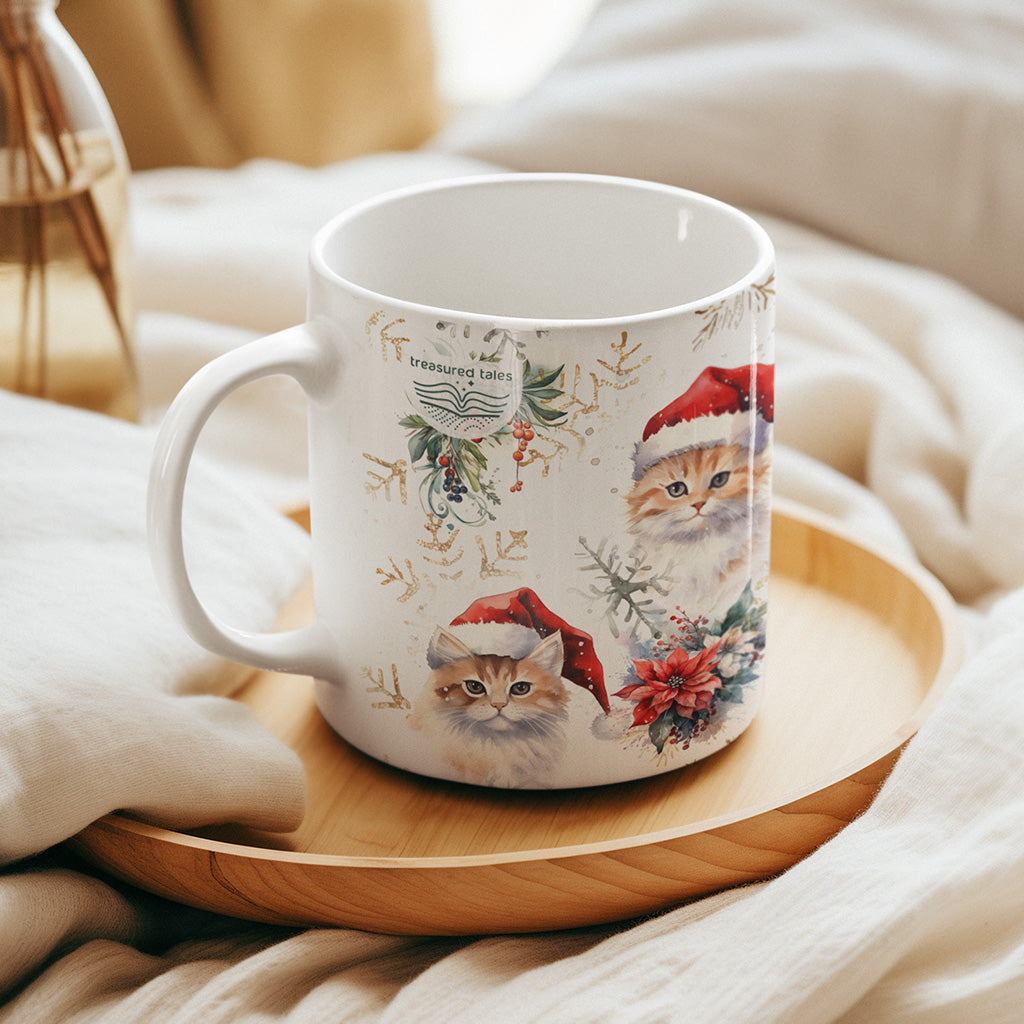 Cat Christmas Ceramic Mug