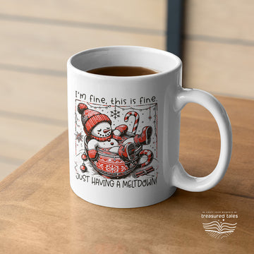 Funny Snowman Christmas Ceramic Mug