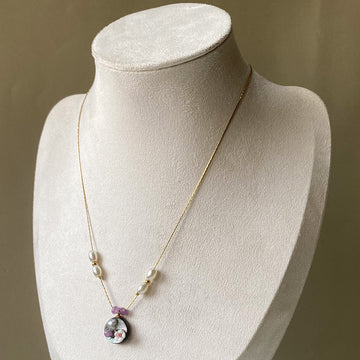 Blossom Pearl Charm Necklace