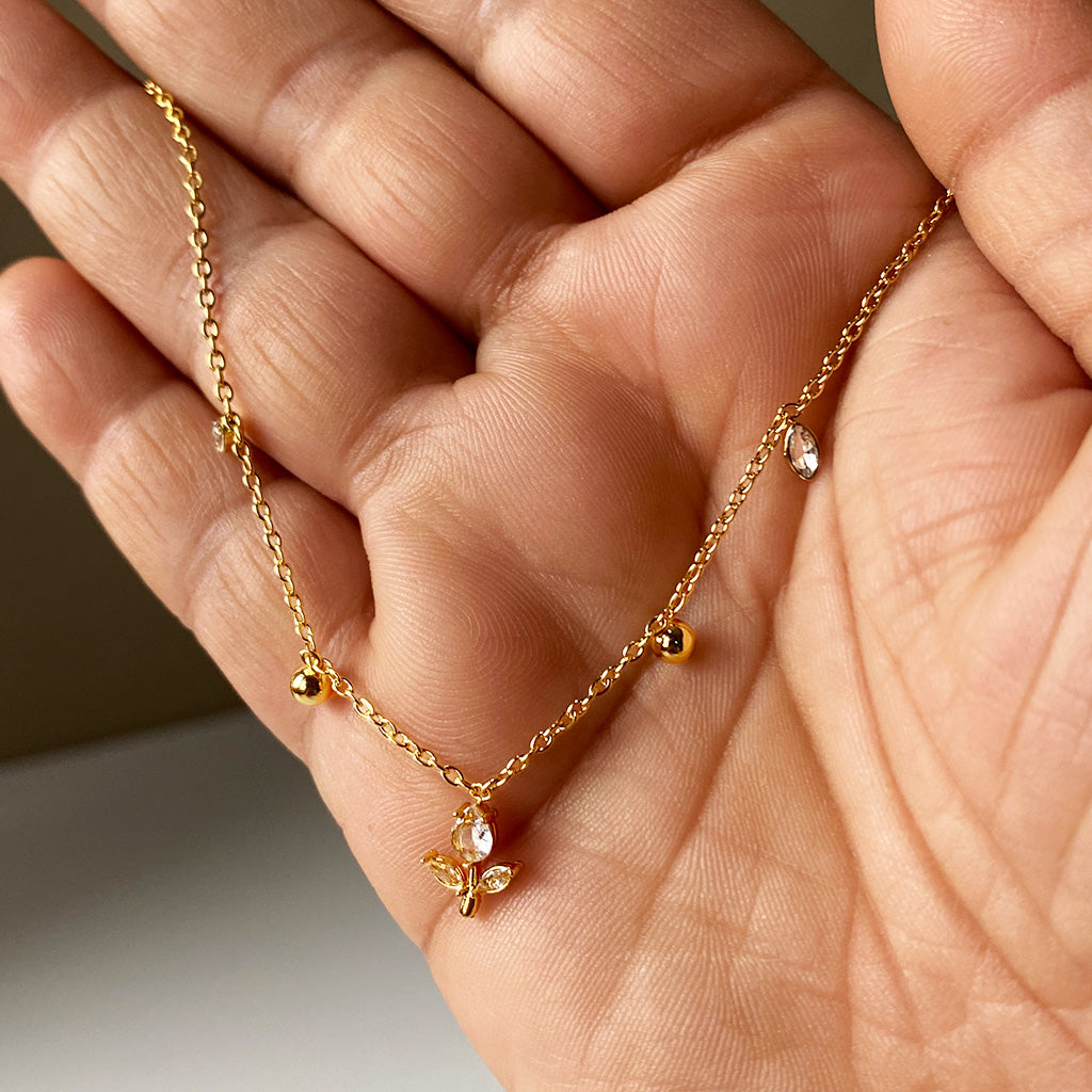Tulip Droplet Necklace