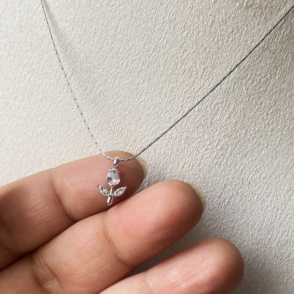 Crystal Tulip Necklace