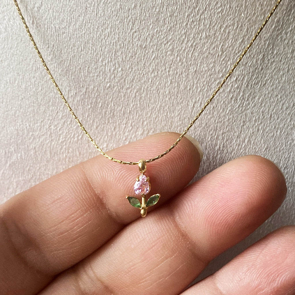 Blush Tulip Necklace