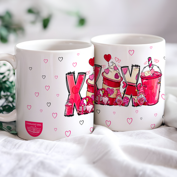 XOXO Valentines Day Ceramic Mug