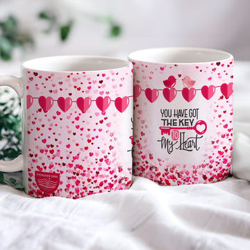 You Have Got The Key To My Heart Valentines Day Ceramic Mug