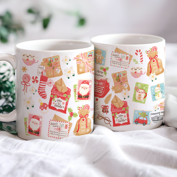 Christmas Stamp Ceramic Mug