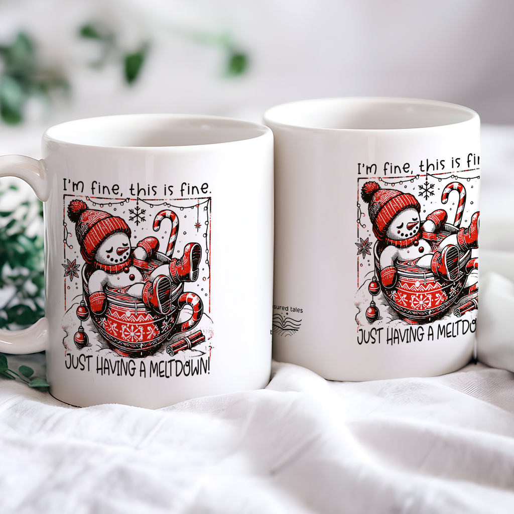 Funny Snowman Christmas Ceramic Mug