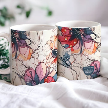 Floral Ceramic Mug