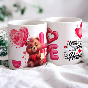 Love Quote Valentines Day Ceramic Mug