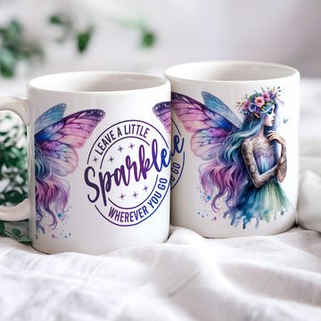 Leave a Little Sparkle Fairy Ceramic Mug