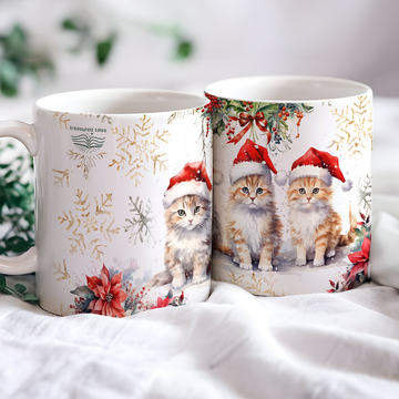 Cat Christmas Ceramic Mug