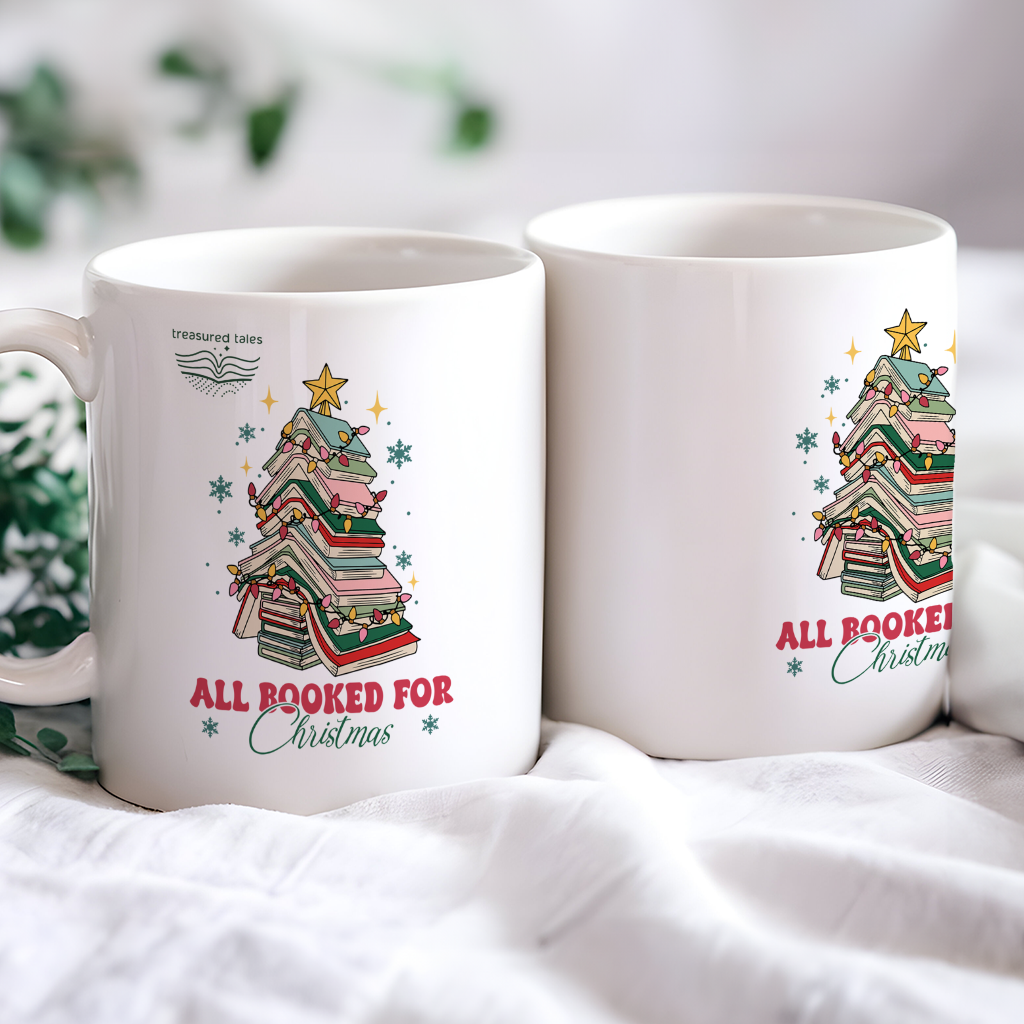 All Booked For Christmas Ceramic Mug
