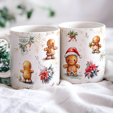 Ginger Bread Christmas Ceramic Mug