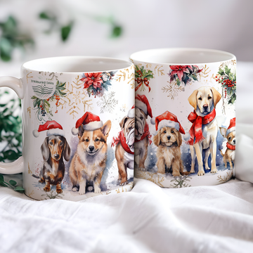 Dog Christmas Ceramic Mug