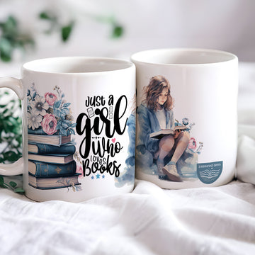 Just A Girl Who Loves Books Ceramic Mug