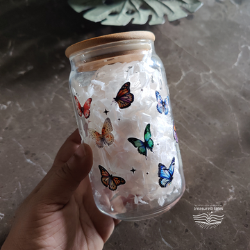 Butterfly Glass Tumbler - Clear 540 ml