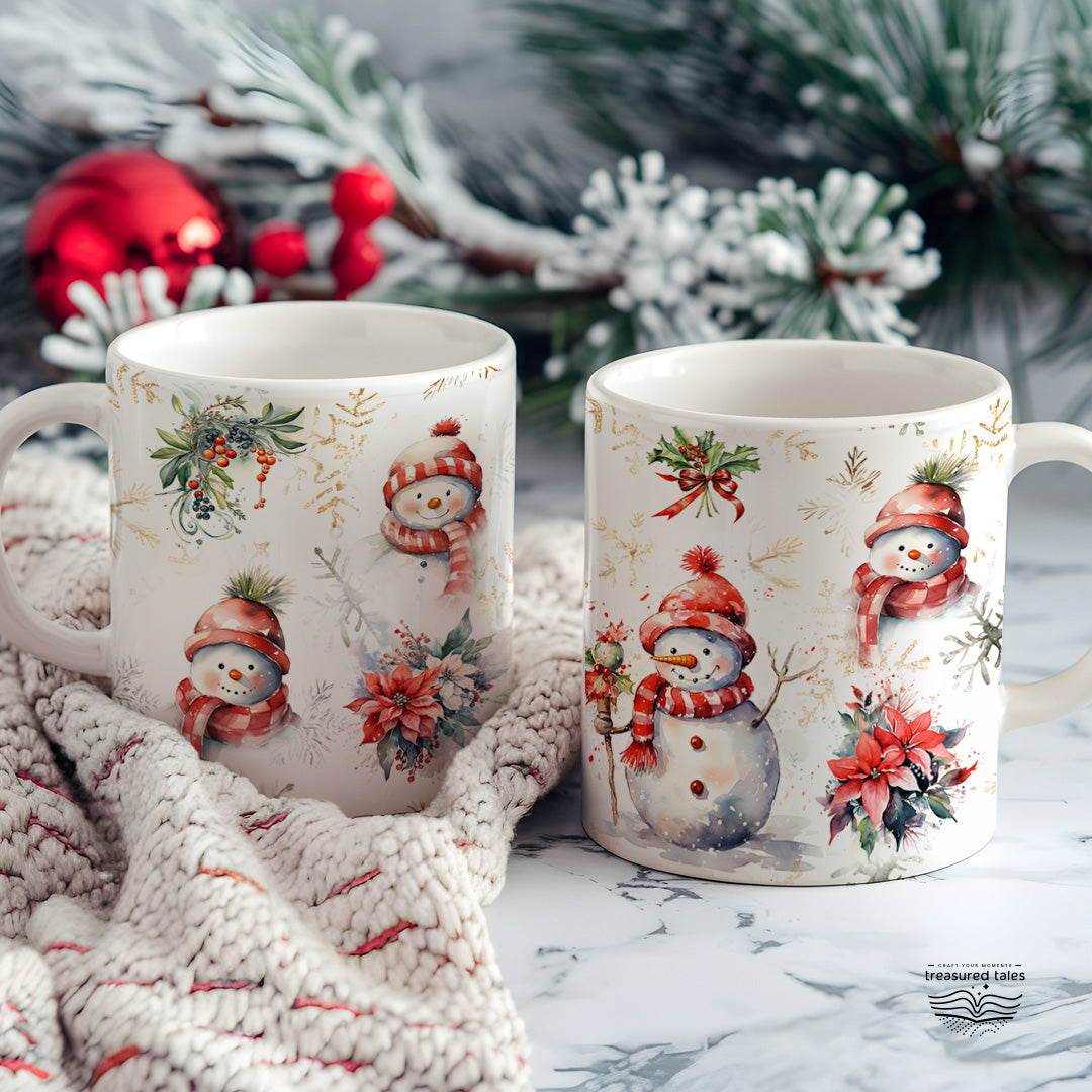 Snowman Christmas Ceramic Mug