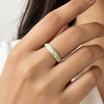 Pista Tarang Meenakari Ring