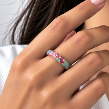 Gulshan Meenakari Ring