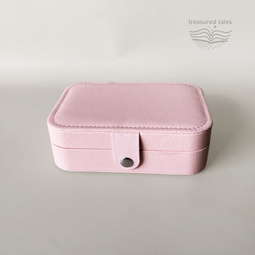 Personalised Travel Jewellery Box – Compact Organizer for Rings, Earrings & Necklaces