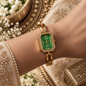 Emerald Glow Wrist Watch