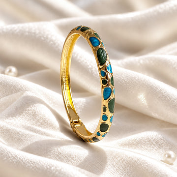 Pebble Meenakari Kada