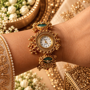 Shahi Feroza Kashmiri Heritage Watch  – Jewellery Style Bracelet Watch
