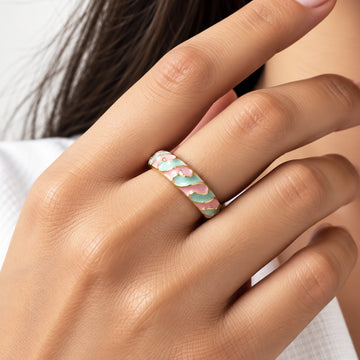 Gul Leher Meenakari Ring