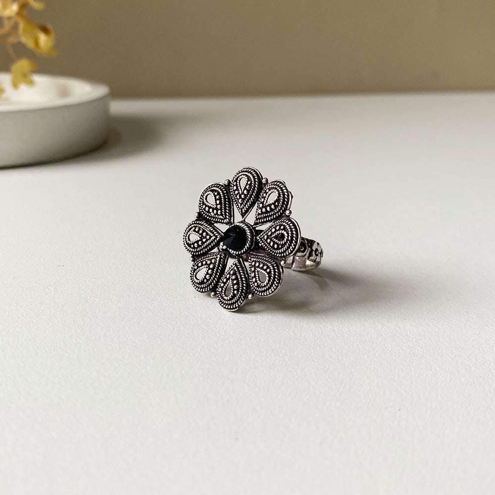 Midnight Bloom Ring