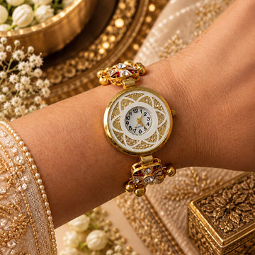 Nazakat Pearl Watch  – Jewellery Style Bracelet Watch