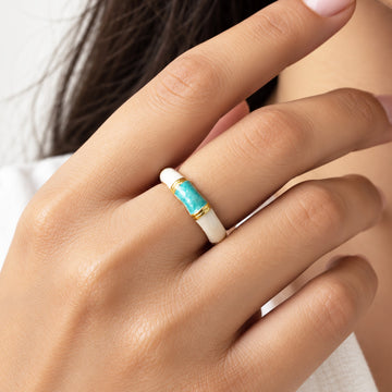 Firoza Noor Meenakari Ring