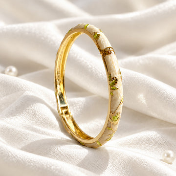 Floral Whisper Meenakari Kada