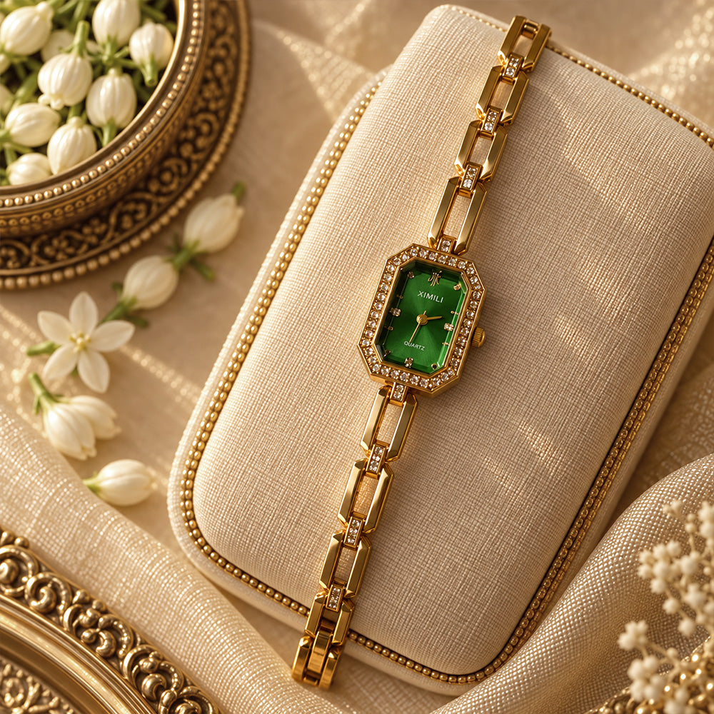 Emerald Glow Wrist Watch