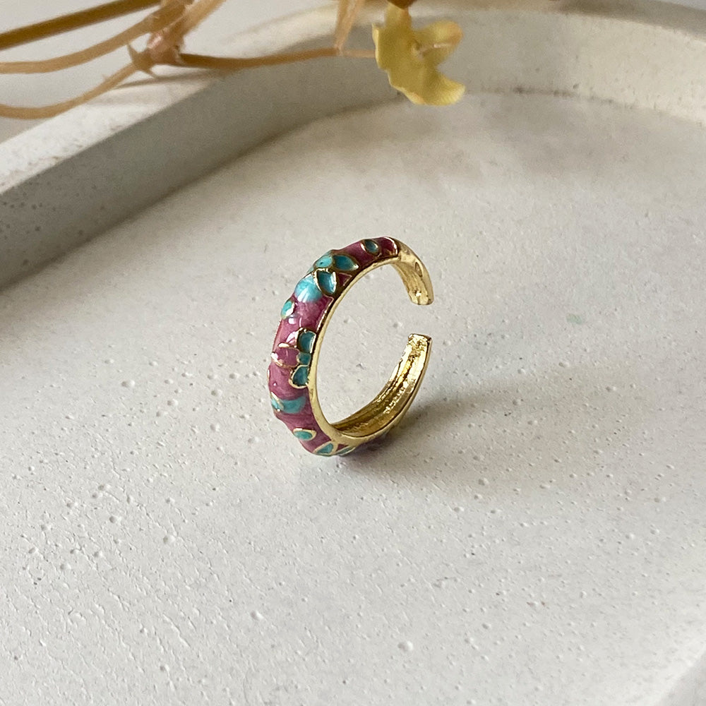 Gulshan Meenakari Ring