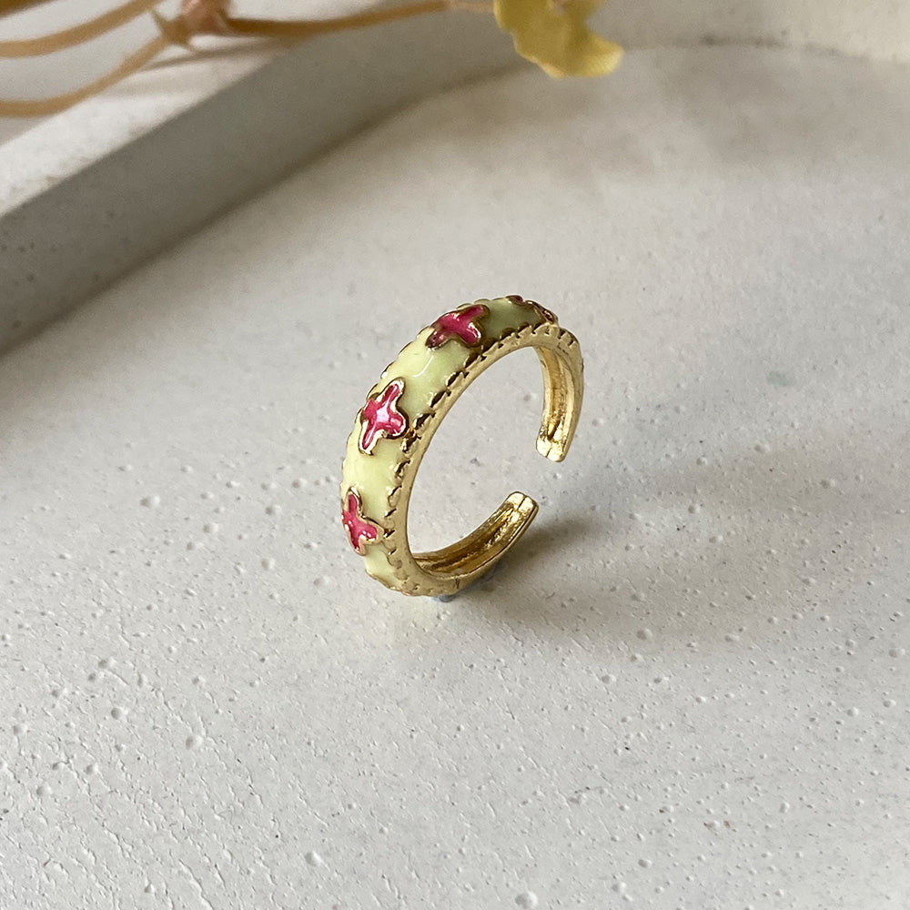 Kusum Meenakari Ring