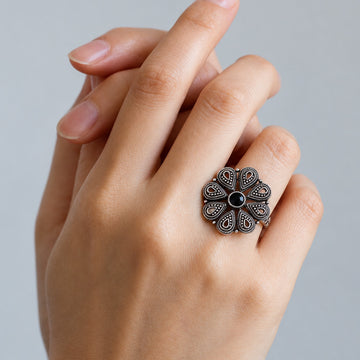 Midnight Bloom Ring