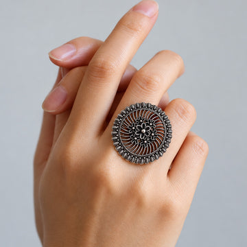 Mandala Bloom Ring