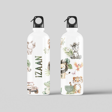 Personalised Kids Safari OnLoop Water Bottle 750 ml