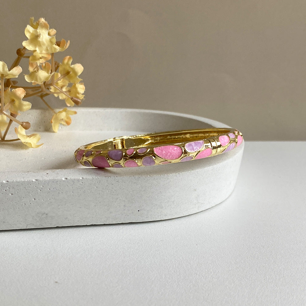 Pebble Meenakari Kada