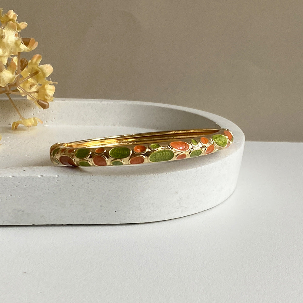 Pebble Meenakari Kada