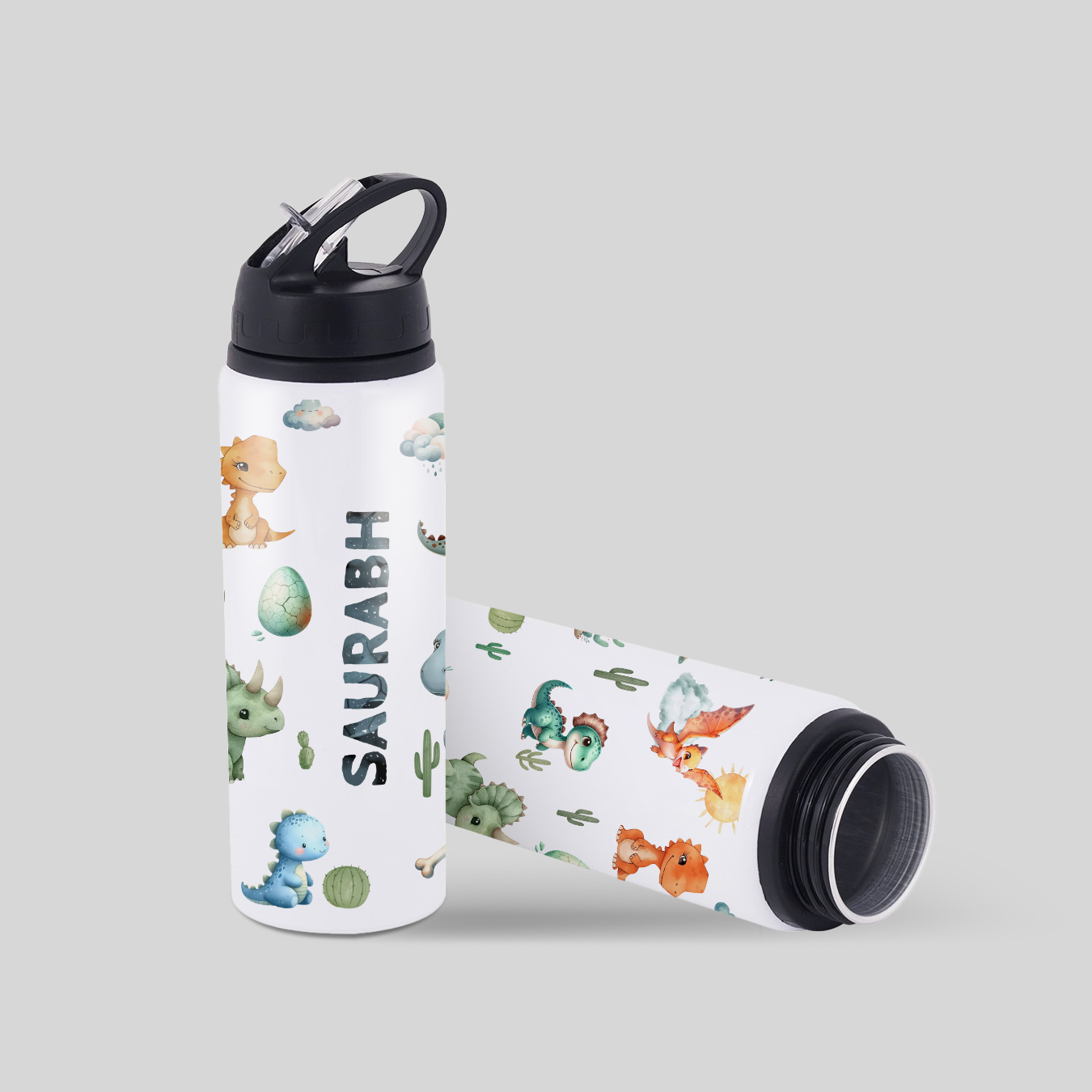 Personalised Kids Space Flipsip Water Bottle 750 ml