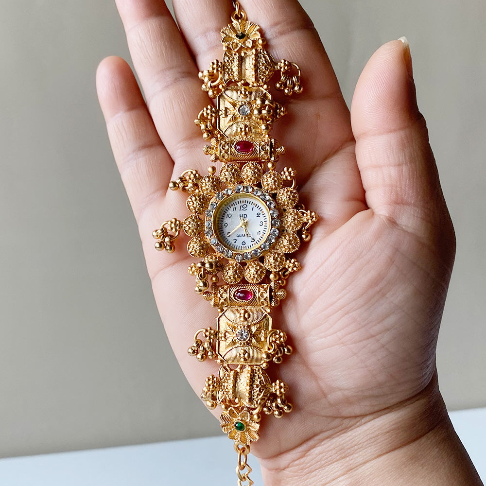 Rajwada  Kashmiri Heritage Watch  – Jewellery Style Bracelet Watch